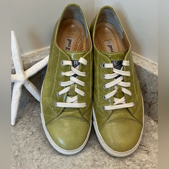 RARE Paul Green Leather Sneakers sz 8 - Picture 1 of 11